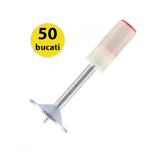 Set 50 Cuie Rotunde pentru Pistol Pneumatic de Batut Cuie in Beton si Metal, Calibru 7.2 mm